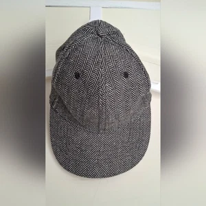 Cappello berretto nero bianco spina di pesce plaid cinturino schiena gotico outdoor viaggio basic rave - Foto 1 di 4