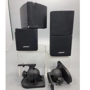 Bose Double Cube Speakers Lifestyle Satellite Black & Mounts - Picture 1 of 9