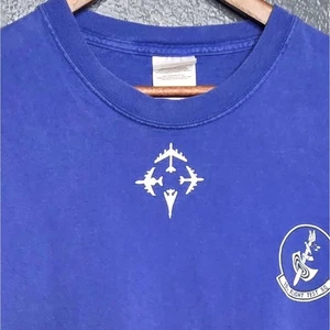 Vintage 10th Flight Test Squadron T Shirt Port Company USAF Military XL Flaws - Picture 1 of 12