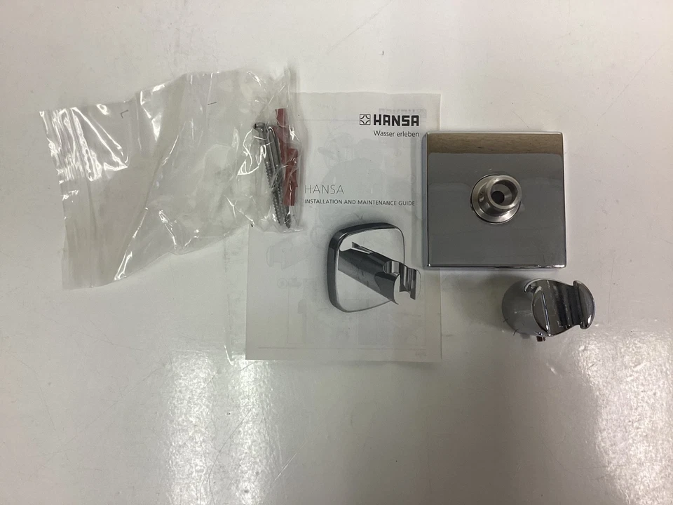 Hansa Designo Supporto Per Doccia Cromato, Supporto Per Doccia, Nuovo, 44440100 - Immagine 1 di 4