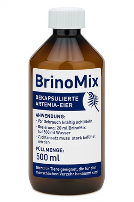 Brinomix 500ml  hohe Schlupfrate dekapsulierte Artemia Eier entkapselte Artemia - Bild 1 von 2