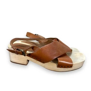 Zueco Madewell The Farrah en cuero Vachetta tostado talla 9 - Imagen 1 de 9