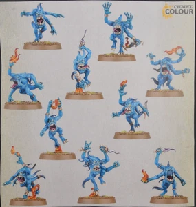 Warhammer 40k / AOS Daemons of Tzeentch Blue Horrors (10) NEW NO BOX - Picture 1 of 2