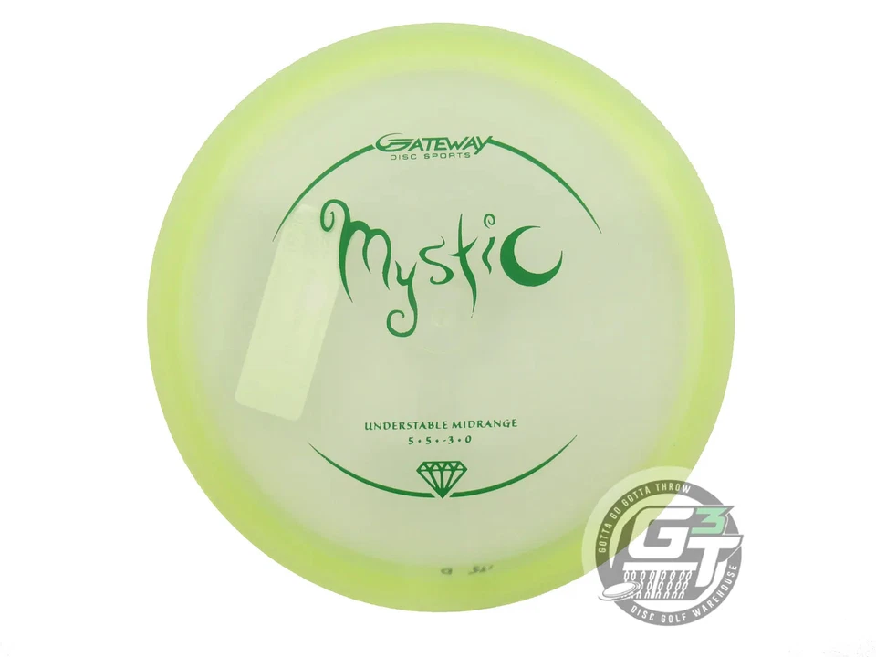 NUEVO Disco de golf Gateway Diamond Mystic 175 g sello amarillo verde gama media Foto 1 de 1
