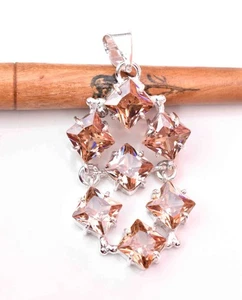 Romantic Light Pink Morganite Pendant – Love & Harmony Stone Unique Jewelry" - Picture 1 of 2