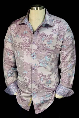 Robert Graham Jacquard Edge NWT $598 Silk Paisley Limited Edition XL - Image 1 of 4