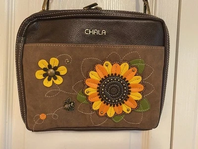 CHALA SUNFLOWER COMPANION ORGANIZER CROSSBODY BAG - Image 1 of 4