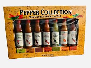 Dat'l Do It Pepper Collection-7 Bottles Assorted Hot Sauces Gift Set