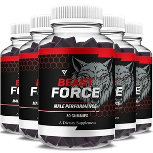 (5 Pack) Beast Force Male Performance, BeastForce Max Strength (5 Month Supply) - Picture 1 of 9