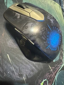 Blizzard World of Warcraft Wireless MMO Gaming Mouse SteelSeries CIB - Picture 1 of 4