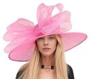 Hot Pink Kentucky Derby Hats Royal Ascot Church Ladies Race Day Tea Garden