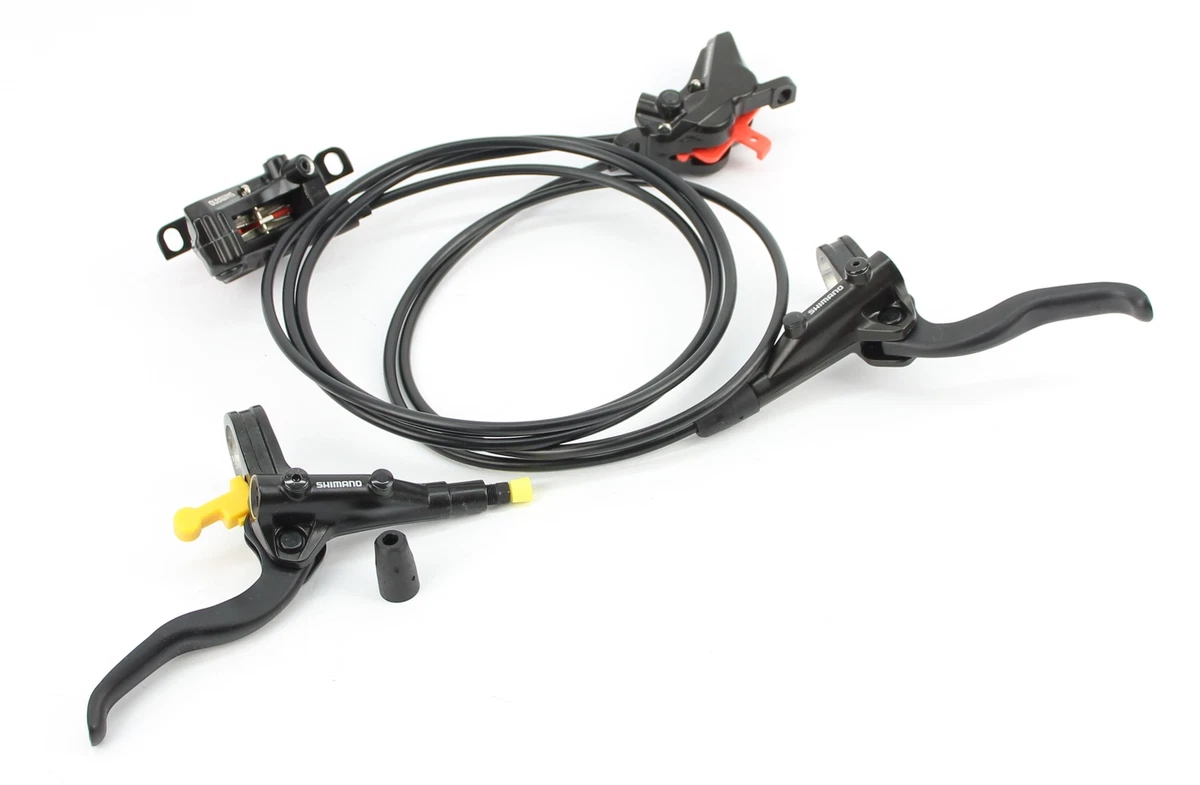 Cyclon Hydraulisches MTB-Scheibenbremsen-Set - Schwarz/rot, Für Mountainbikes, IS/PM-Adapter