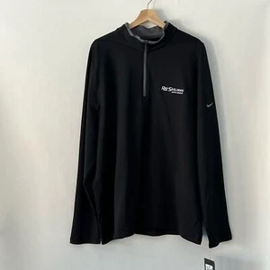 New Nike Golf Black DriFit Pullover Quarter Zip Ray Skillman Auto Group Mens 2XL - Picture 1 of 4