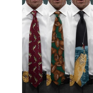Screen Accurate SE7EN Detective Mills 4 Neck Ties, Brad Pitt Tie, Seven Necktie - Picture 1 of 10