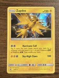 Pokemon TCG Zapdos Hidden Fates 24/68 Holo Rare 2019 Pokemon Karte Legendärer Vogel - Bild 1 von 2