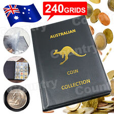 AU 240 Coin Holder Collection Storage Collecting Money Penny Pockets Album Book