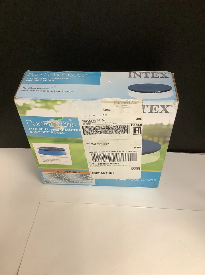 Intex 7 Foot Above Ground Pool Round Cover - Image 1 of 3