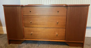 vintage 50s Wooden low sideboard - Picture 1 of 10