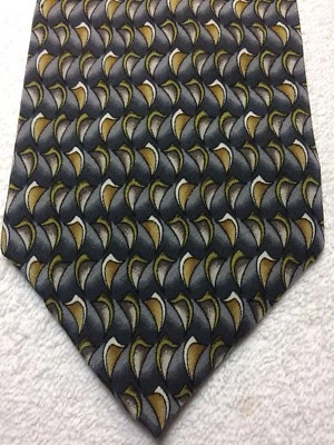 COCKTAIL COLLECTION MENS TIE BLACK AND GRAY WITH TAN AND WHITE VODKA 3.75 X 58  - Image 1 of 4
