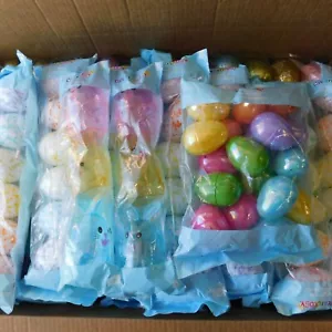 324pc Fillable Novelty Plastic Easter Eggs Speckled Glow in the Dark Bunny #C617 - Picture 1 of 18