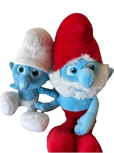 2 Smurf PLUSH Papa Vintage D - Picture 1 of 10