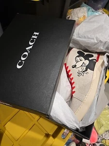 Mickey Mouse + Coach + Keith Haring Schuhe Größe 13 High Tops Neu im Karton - Bild 1 von 12