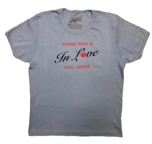 Kali Uchis Official Merch Young Rich & In Love Baby Tee Blue T Shirt XXL NEW - Picture 1 of 7