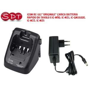 ICOM BC-162 "ORIGINALE" CARICA BATTERIA RAPIDO DA TAVOLO X IC-M90, IC-M31, IC-GM - Zdjęcie 1 z 2