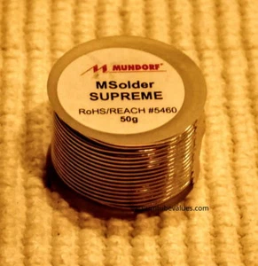 Mundorf Silver-Gold Supreme Solder 50g 8.5M - Picture 1 of 1