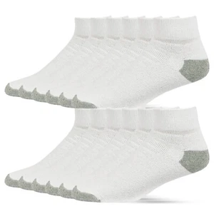 12 Pairs Quarter Socks Cotton Athletic Sports Workout Running Sweat-absorbing - Foto 1 di 22