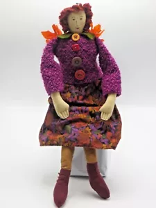 "Muñeca de tela de hadas otoño otoño otoño otoño otoño otoño otoño otoño otoño-otoño cuidador de estante de Acción de Gracias 17" - Imagen 1 de 11