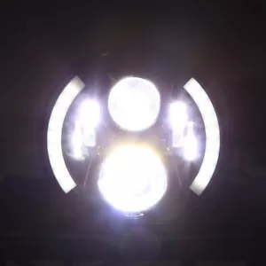 Faro LED DRL de 7" para Harley Davidson Motorcycle Street Glide Fatboy EE. UU. - Imagen 1 de 12