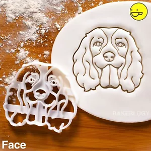 English Springer Spaniel Face cookie cutter | cute dog pet biscuit treats vet - Picture 1 of 5
