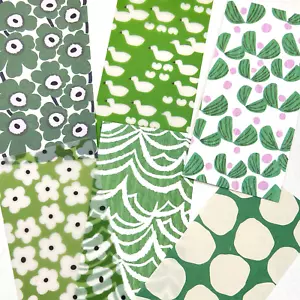 30 PC Green Spring Paper Pack Vellum Textured Scrapbooking Collage - Picture 1 of 7