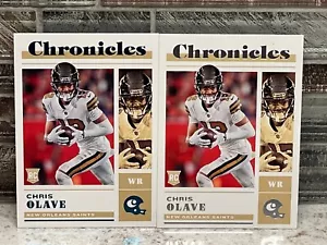 CHRIS OLAVE ~ 2022 Chronicles #45 Base & Teal Foil PWE - Picture 1 of 2