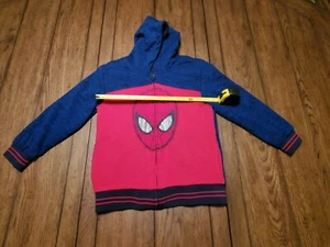 Spider-Man;Marvel Kids hoodie Red/Black w/ Spiderman 100% Polyster Size (7) - Picture 1 of 7