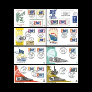 CE2-19PJCOL : 1958-1976 - Collection 8 FDC "1er Jour Conseil Europe - Drapeau eu - Imagen 1 de 1