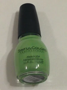 NEW SINFUL COLORS NAIL POLISH PISTACHE GREEN CREME LIMITED EDITION - Picture 1 of 3