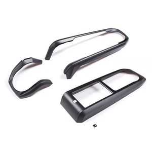 Juego de cubierta de moldura negra mate ABS panel caja de cambios tablero Toyota Tacoma 2016-2023 - Imagen 1 de 23