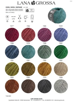 Lana Grossa Cool Wool Vintage, 3-10 % Menganrabatt, freie Farbwahl - Bild 1 von 3