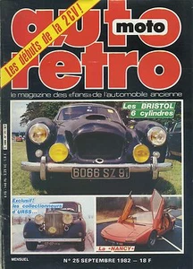 RETRO AUTO Nr. 25 09/1982 BRISTOL 6 Zylinder La NANCY - Bild 1 von 1