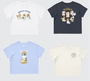 Mofusand Uniqlo Girls T-Shirt 4 Colors Size 3Y - 13Y April 7th 474800 - Picture 1 of 18