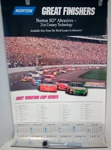NASCAR 1997 Winston Cup Calendar 38" x 25" by Norton SG Abrasives - Bild 1 von 2