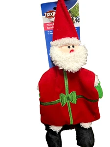Trixie Christmas Dog Toy Present Santa 15" high flat crinkles 924351 - Picture 1 of 1