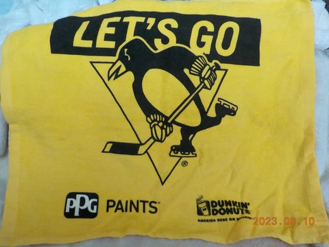 Terrible Towel for Pittsburgh Penguins "Lets Go Pens" Cover
