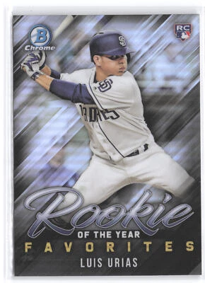 Luis Urias 2019 Bowman Rookie of the Year Favorites #ROYF-4 San Diego Padres - Image 1 of 2