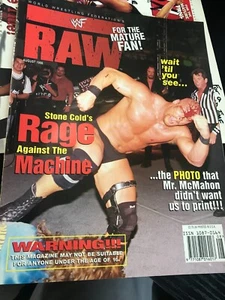 Cubierta de Billy Steve Austin de la revista WWF WWE RAW AGOSTO 1998 - Imagen 1 de 3