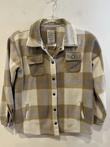 FORNIA JACKET KIDS SIZE 14 XL PLAID SHACKET FLEECE SHIRT COAT NWT OUTWEAR - Picture 1 of 7
