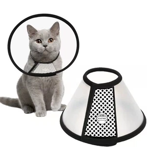 Adjustable Recovery Pet Cone E-Collar for Cats Puppy Rabbit, Plastic Elizabet... - Picture 1 of 7