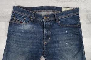Diesel TEPPHAR Jeans Mens Stretch Slim Carrot Blue W32 L29 Wash 087AT - Picture 1 of 13